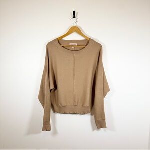 Philosophy Tan Sand Dolman Sleeve Knit Sweater